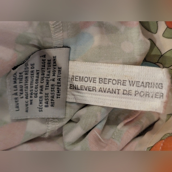 Outline Skort Floral Funky Psychedelic 60s Inspired Skirt With Shorts Size 6 - Picture 9 of 13